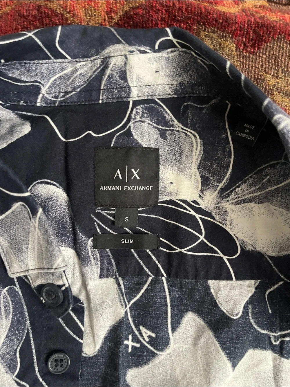 Armani Exchange Navy and White Floral Kids Matching Set